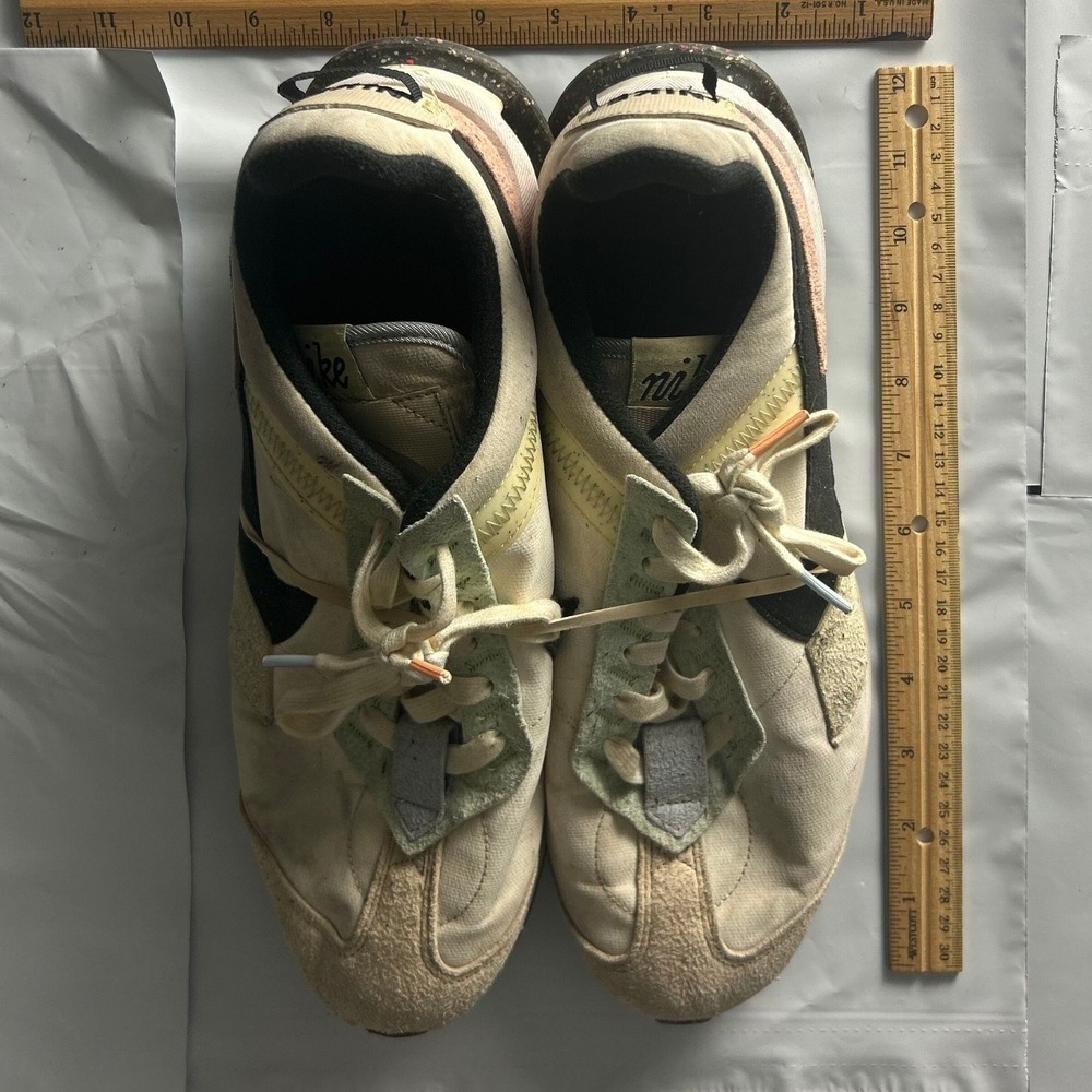 Nike Moon Racer QS Sail Black Running Shoes Waffle Style Sneakers Size 10.5